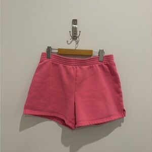 TNA Pink Cozy Perfect Fleece Shorts